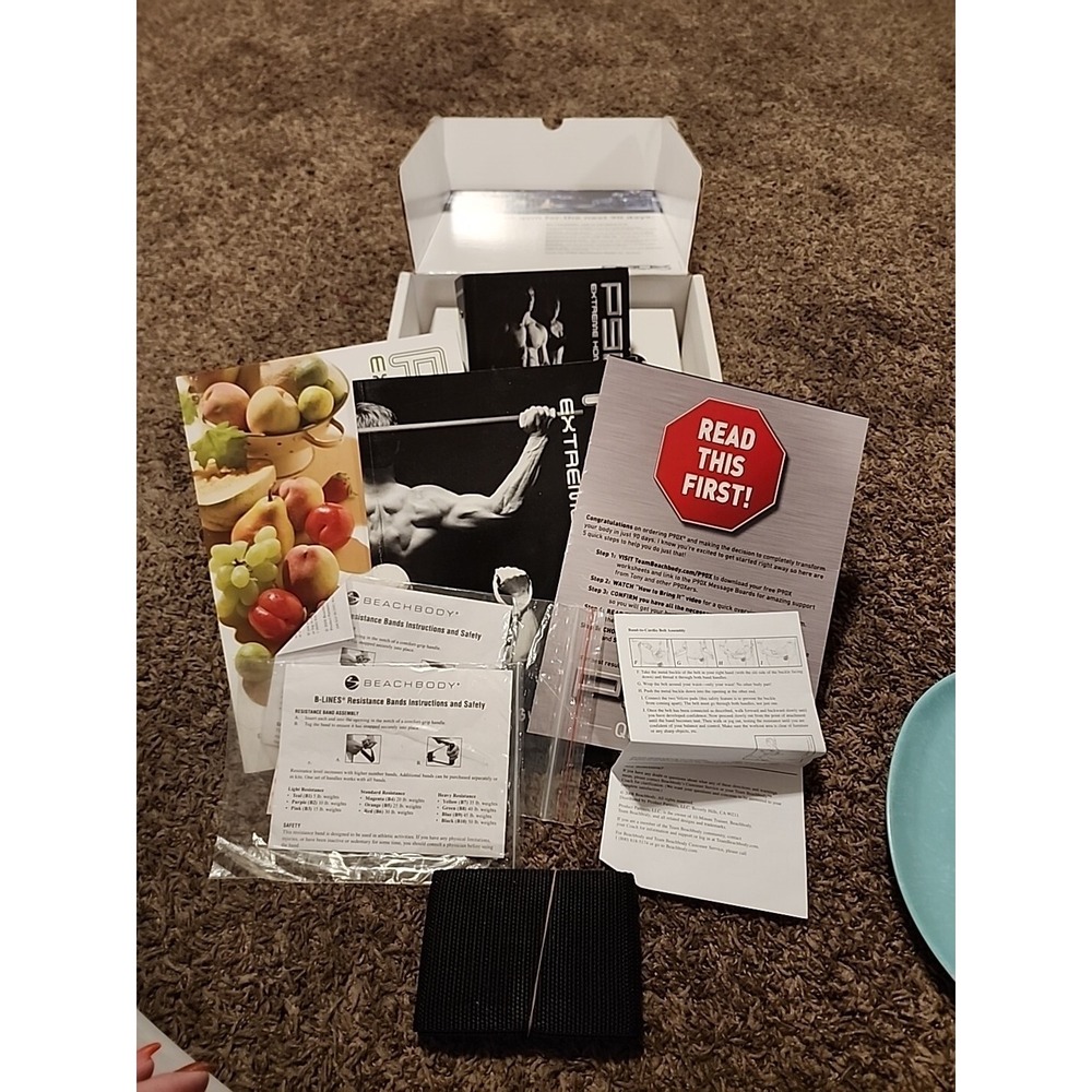 P90X Extreme Home Fitness The Workouts 13 Disc‎ DVD W/ Quick Start Guide +